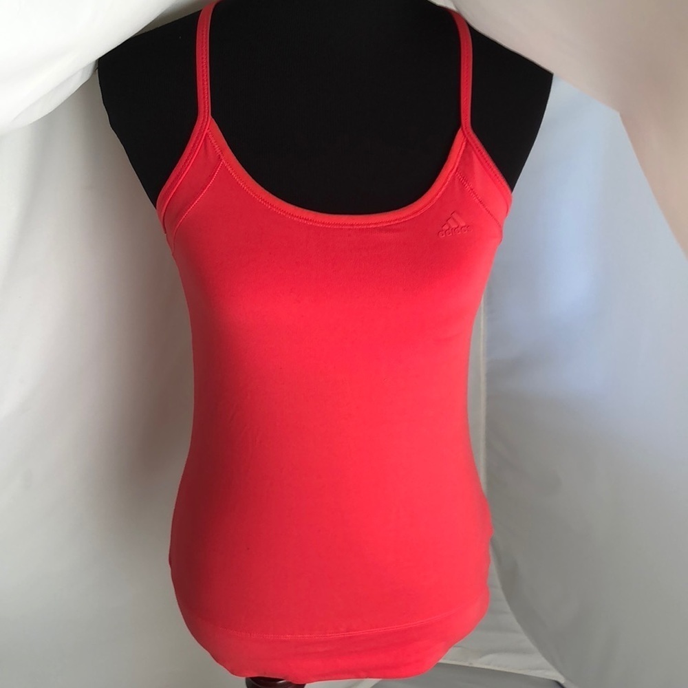 Adidas Y Back coral workout tank top